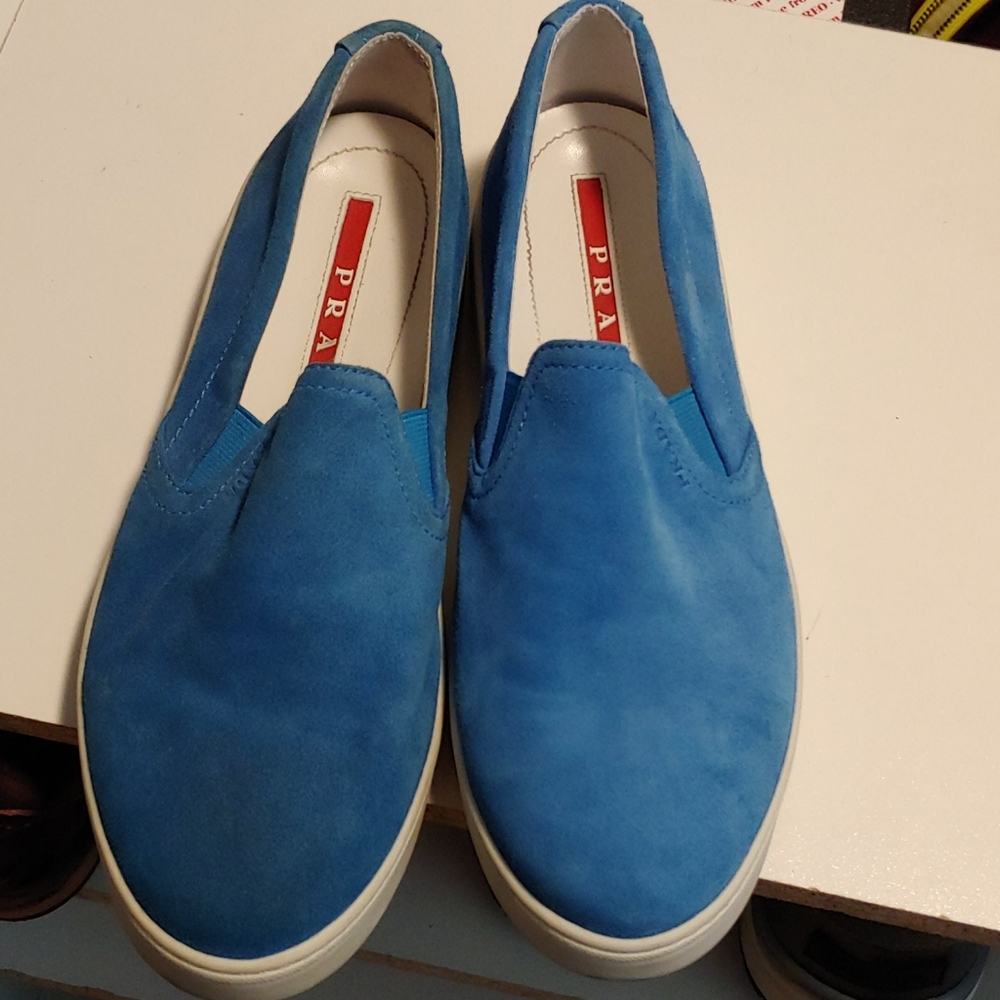 Prada suede sneakers